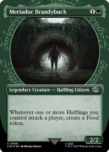 Meriadoc Brandybuck (Showcase) (Surge Foil) (806), Universes Beyond: The Lord of the Rings: Tales of Middle-earth — Magic card price
