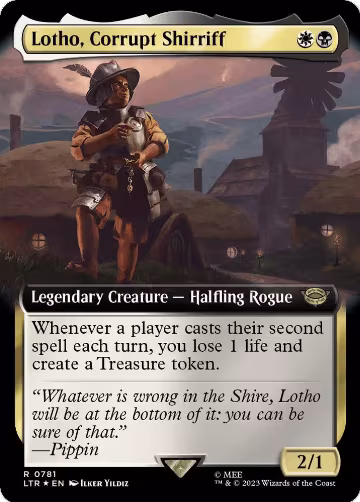 Lotho, Corrupt Shirriff (Extended Art) (Surge Foil) (781), Universes Beyond: The Lord of the Rings: Tales of Middle-earth — Magic card price