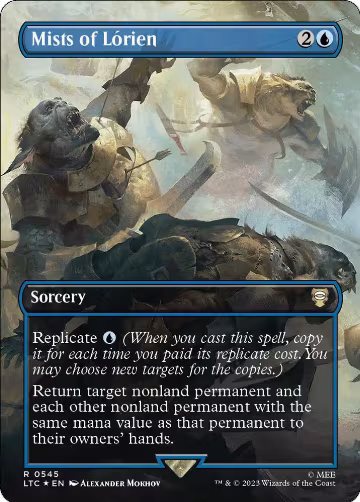 Mists of Lorien (Borderless) (Surge Foil) (545), Commander: The Lord of the Rings: Tales of Middle-earth — Magic card price