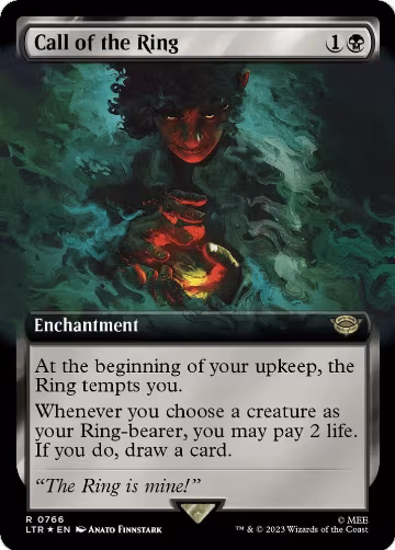 Call of the Ring (Extended Art) (Surge Foil) (766), Universes Beyond: The Lord of the Rings: Tales of Middle-earth — Magic card price