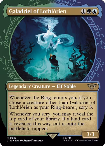 Galadriel of Lothlorien (Showcase) (Surge Foil) (813), Universes Beyond: The Lord of the Rings: Tales of Middle-earth — Magic card price