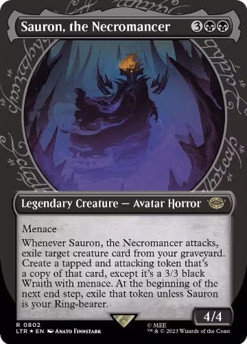 Sauron, the Necromancer (Showcase) (Surge Foil) (802), Universes Beyond: The Lord of the Rings: Tales of Middle-earth — Magic card price