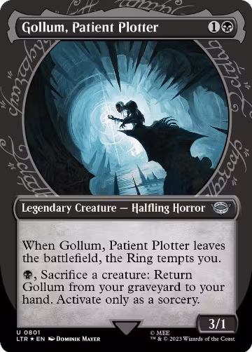 Gollum, Patient Plotter (Showcase) (Surge Foil) (801), Universes Beyond: The Lord of the Rings: Tales of Middle-earth — Magic card price