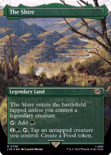 The Shire (Borderless) (Surge Foil) (756), Universes Beyond: The Lord of the Rings: Tales of Middle-earth — Magic card price