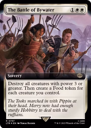 The Battle of Bywater (Extended Art) (Surge Foil) (757), Universes Beyond: The Lord of the Rings: Tales of Middle-earth — Magic card price