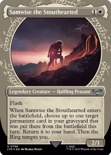 Samwise the Stouthearted (Showcase) (Surge Foil) (798), Universes Beyond: The Lord of the Rings: Tales of Middle-earth — Magic card price