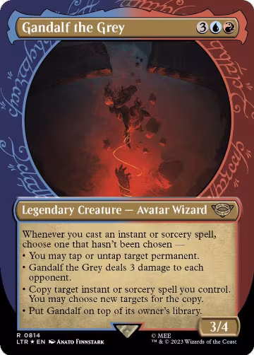 Gandalf the Grey (Showcase) (Surge Foil) (814), Universes Beyond: The Lord of the Rings: Tales of Middle-earth — Magic card price