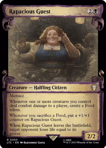 Rapacious Guest (Showcase Scrolls) (430), Commander: The Lord of the Rings: Tales of Middle-earth — Magic card price