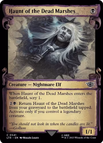 Haunt of the Dead Marshes (Showcase Scrolls) (541), Universes Beyond: The Lord of the Rings: Tales of Middle-earth — Magic card price
