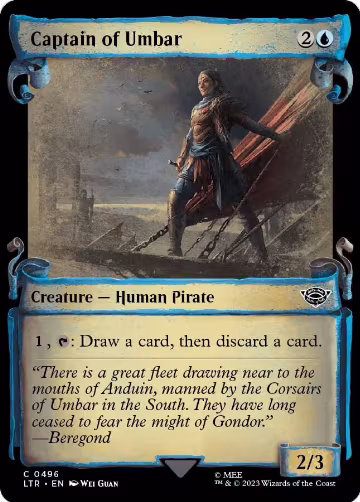 Captain of Umbar (Showcase Scrolls) (496), Universes Beyond: The Lord of the Rings: Tales of Middle-earth — Magic card price
