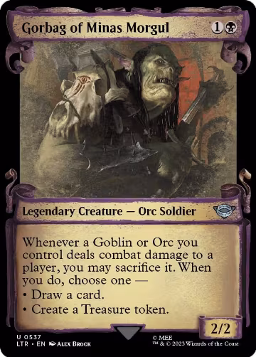 Gorbag of Minas Morgul (Showcase Scrolls) (537), Universes Beyond: The Lord of the Rings: Tales of Middle-earth — Magic card price