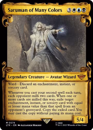 Saruman of Many Colors (Showcase Scrolls) (674), Universes Beyond: The Lord of the Rings: Tales of Middle-earth — Magic card price
