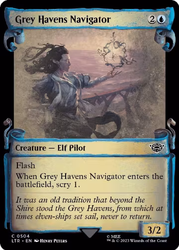 Grey Havens Navigator (Showcase Scrolls) (504), Universes Beyond: The Lord of the Rings: Tales of Middle-earth — Magic card price