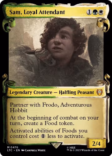Sam, Loyal Attendant (Showcase Scrolls) (476), Commander: The Lord of the Rings: Tales of Middle-earth — Magic card price