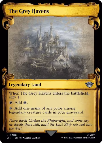 The Grey Havens (Showcase Scrolls) (706), Universes Beyond: The Lord of the Rings: Tales of Middle-earth — Magic card price