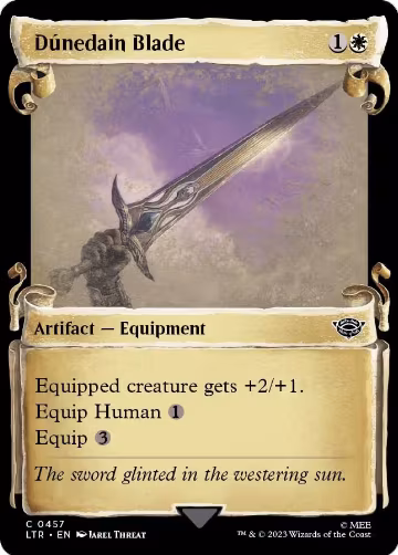 Dunedain Blade (Showcase Scrolls) (457), Universes Beyond: The Lord of the Rings: Tales of Middle-earth — Magic card price
