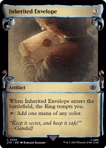 Inherited Envelope (Showcase Scrolls) (693), Universes Beyond: The Lord of the Rings: Tales of Middle-earth — Magic card price