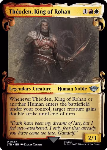 Theoden, King of Rohan (Showcase Scrolls) (684), Universes Beyond: The Lord of the Rings: Tales of Middle-earth — Magic card price