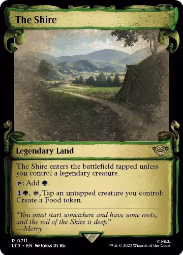 The Shire (Showcase Scrolls) (711), Universes Beyond: The Lord of the Rings: Tales of Middle-earth — Magic card price