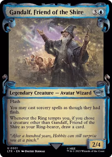 Gandalf, Friend of the Shire (Showcase Scrolls) (501), Universes Beyond: The Lord of the Rings: Tales of Middle-earth — Magic card price