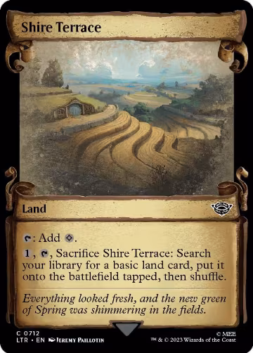 Shire Terrace (Showcase Scrolls) (712), Universes Beyond: The Lord of the Rings: Tales of Middle-earth — Magic card price