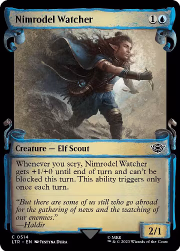 Nimrodel Watcher (Showcase Scrolls) (514), Universes Beyond: The Lord of the Rings: Tales of Middle-earth — Magic card price
