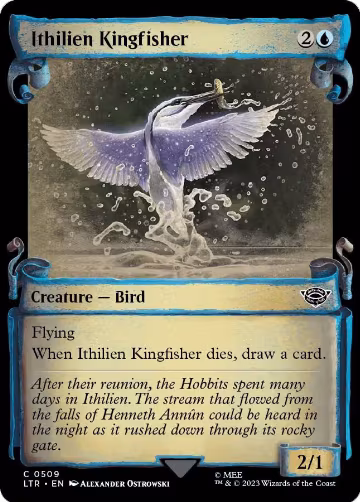 Ithilien Kingfisher (Showcase Scrolls) (509), Universes Beyond: The Lord of the Rings: Tales of Middle-earth — Magic card price