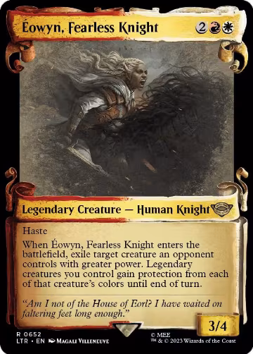 Eowyn, Fearless Knight (Showcase Scrolls) (652), Universes Beyond: The Lord of the Rings: Tales of Middle-earth — Magic card price