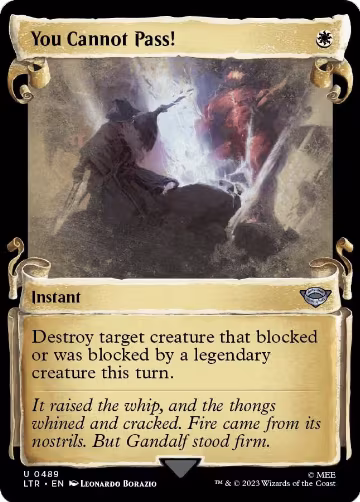 You Cannot Pass! (Showcase Scrolls) (489), Universes Beyond: The Lord of the Rings: Tales of Middle-earth — Magic card price