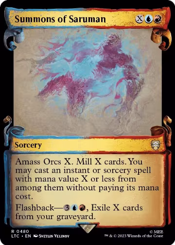 Summons of Saruman (Showcase Scrolls) (480), Commander: The Lord of the Rings: Tales of Middle-earth — Magic card price