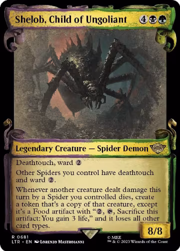 Shelob, Child of Ungoliant (Showcase Scrolls) (681), Universes Beyond: The Lord of the Rings: Tales of Middle-earth — Magic card price