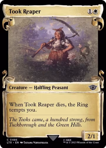 Took Reaper (Showcase Scrolls) (486), Universes Beyond: The Lord of the Rings: Tales of Middle-earth — Magic card price