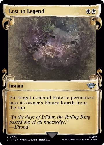 Lost to Legend (Showcase Scrolls) (473), Universes Beyond: The Lord of the Rings: Tales of Middle-earth — Magic card price