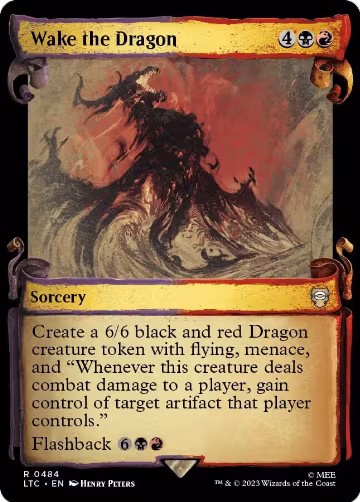 Wake the Dragon (Showcase Scrolls) (484), Commander: The Lord of the Rings: Tales of Middle-earth — Magic card price