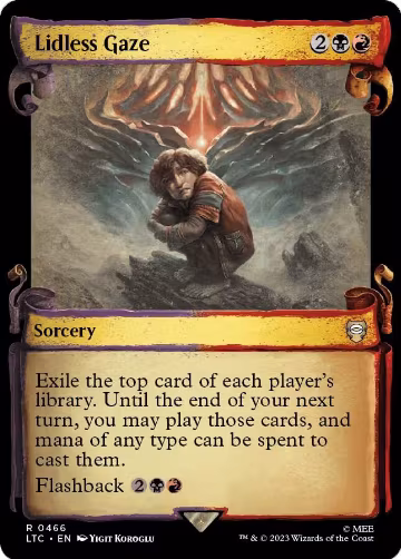 Lidless Gaze (Showcase Scrolls) (466), Commander: The Lord of the Rings: Tales of Middle-earth — Magic card price