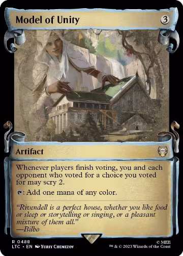 Model of Unity (Showcase Scrolls) (488), Commander: The Lord of the Rings: Tales of Middle-earth — Magic card price