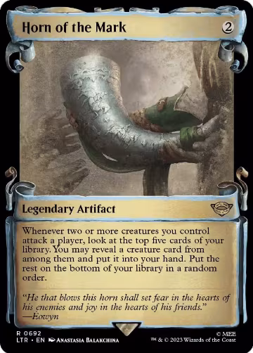 Horn of the Mark (Showcase Scrolls) (692), Universes Beyond: The Lord of the Rings: Tales of Middle-earth — Magic card price
