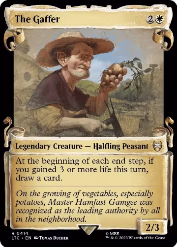The Gaffer (Showcase Scrolls) (414), Commander: The Lord of the Rings: Tales of Middle-earth — Magic card price