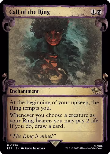 Call of the Ring (Showcase Scrolls) (530), Universes Beyond: The Lord of the Rings: Tales of Middle-earth — Magic card price