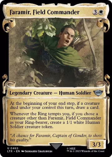 Faramir, Field Commander (Showcase Scrolls) (465), Universes Beyond: The Lord of the Rings: Tales of Middle-earth — Magic card price