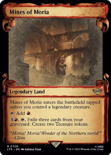 Mines of Moria (Showcase Scrolls) (708), Universes Beyond: The Lord of the Rings: Tales of Middle-earth — Magic card price