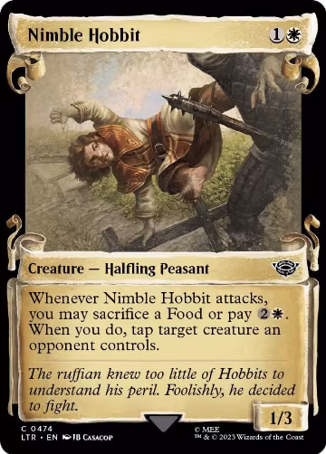 Nimble Hobbit (Showcase Scrolls) (474), Universes Beyond: The Lord of the Rings: Tales of Middle-earth — Magic card price