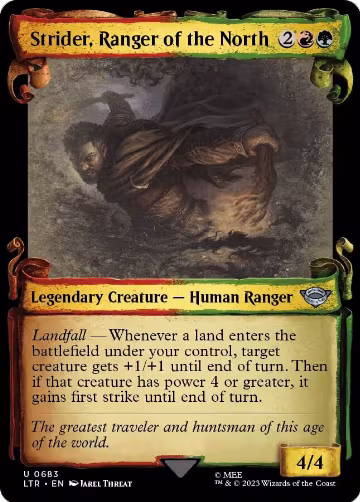 Strider, Ranger of the North (Showcase Scrolls) (683), Universes Beyond: The Lord of the Rings: Tales of Middle-earth — Magic card price