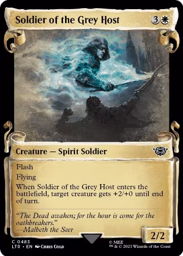 Soldier of the Grey Host (Showcase Scrolls) (483), Universes Beyond: The Lord of the Rings: Tales of Middle-earth — Magic card price