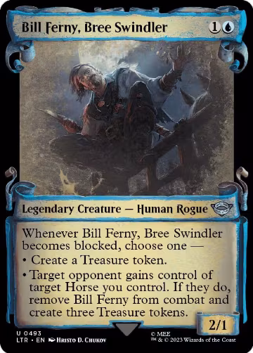 Bill Ferny, Bree Swindler (Showcase Scrolls) (493), Universes Beyond: The Lord of the Rings: Tales of Middle-earth — Magic card price