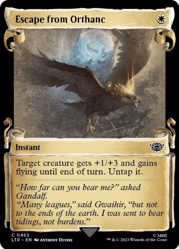 Escape from Orthanc (Showcase Scrolls) (463), Universes Beyond: The Lord of the Rings: Tales of Middle-earth — Magic card price