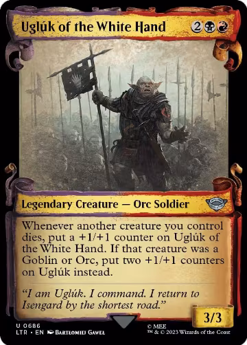 Ugluk of the White Hand (Showcase Scrolls) (686), Universes Beyond: The Lord of the Rings: Tales of Middle-earth — Magic card price