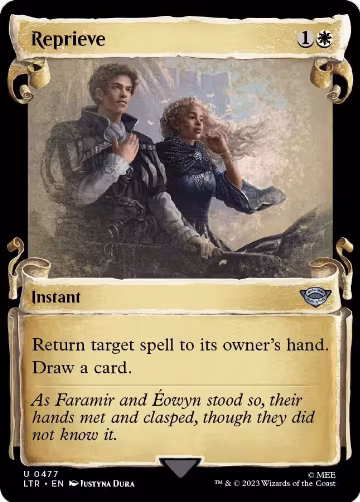 Reprieve (Showcase Scrolls) (477), Universes Beyond: The Lord of the Rings: Tales of Middle-earth — Magic card price