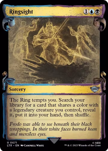 Ringsight (Showcase Scrolls) (671), Universes Beyond: The Lord of the Rings: Tales of Middle-earth — Magic card price