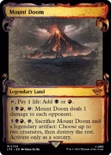 Mount Doom (Showcase Scrolls) (709), Universes Beyond: The Lord of the Rings: Tales of Middle-earth — Magic card price